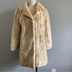 Juicy Couture Faux Fur Jacket Coat Size MEDIUM EUC